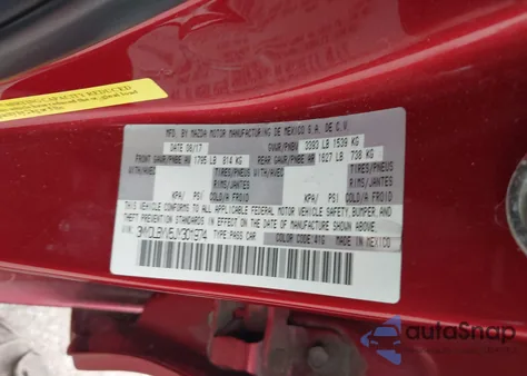 2018 Toyota Yaris Ia из США, поврежденный, VIN 3MYDLBYV5JY301974